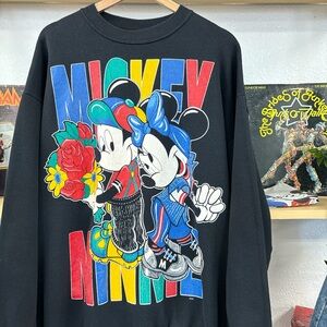 90’s Jerry Leigh Mickey & Minnie Mouse Sweatshirt size XL